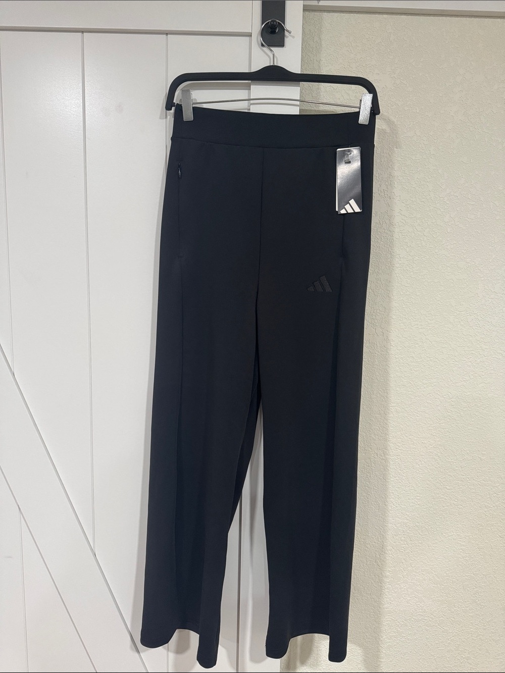 NWT Adidas Women’s Wide Leg Pants Black Size S JY9046